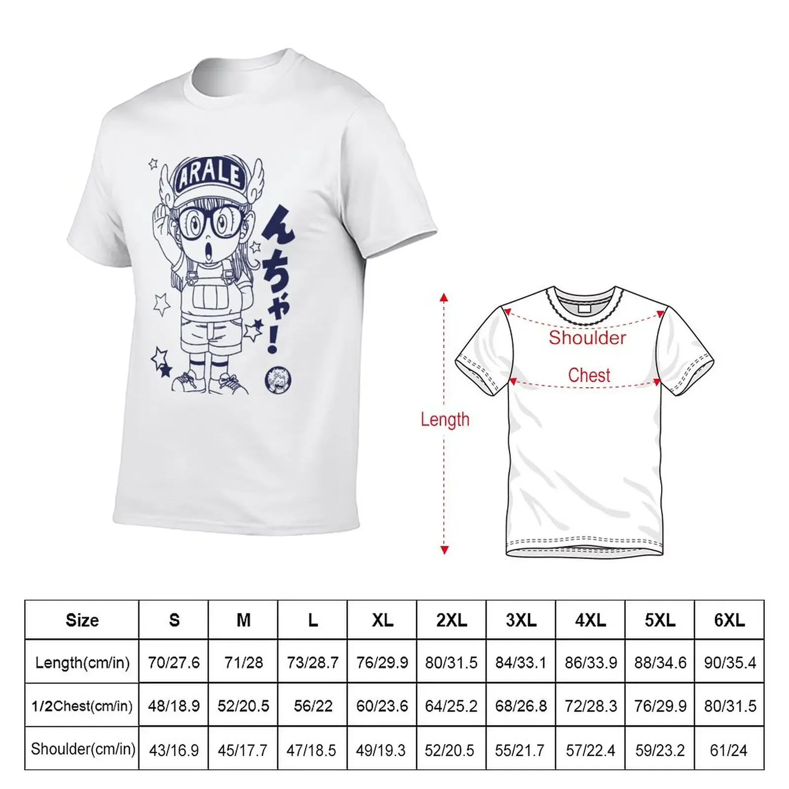 Arale Dr.Slump T-Shirt graphics blanks vintage oversized t shirts for men