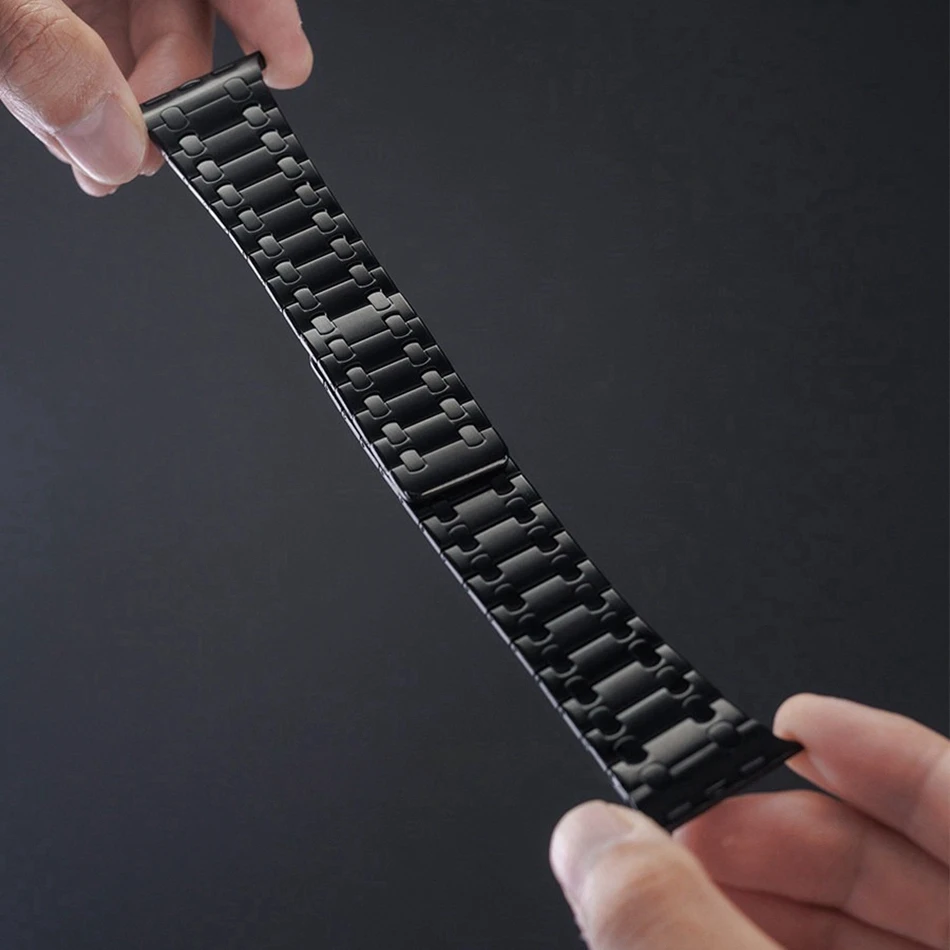 Magnetic Stainless Steel Watch Band For Apple Watch Series 12/11/10/9/8/7/6/5/SE/Ultra 3 2 Straps iWatch 49/46/45/44/42mm Unisex