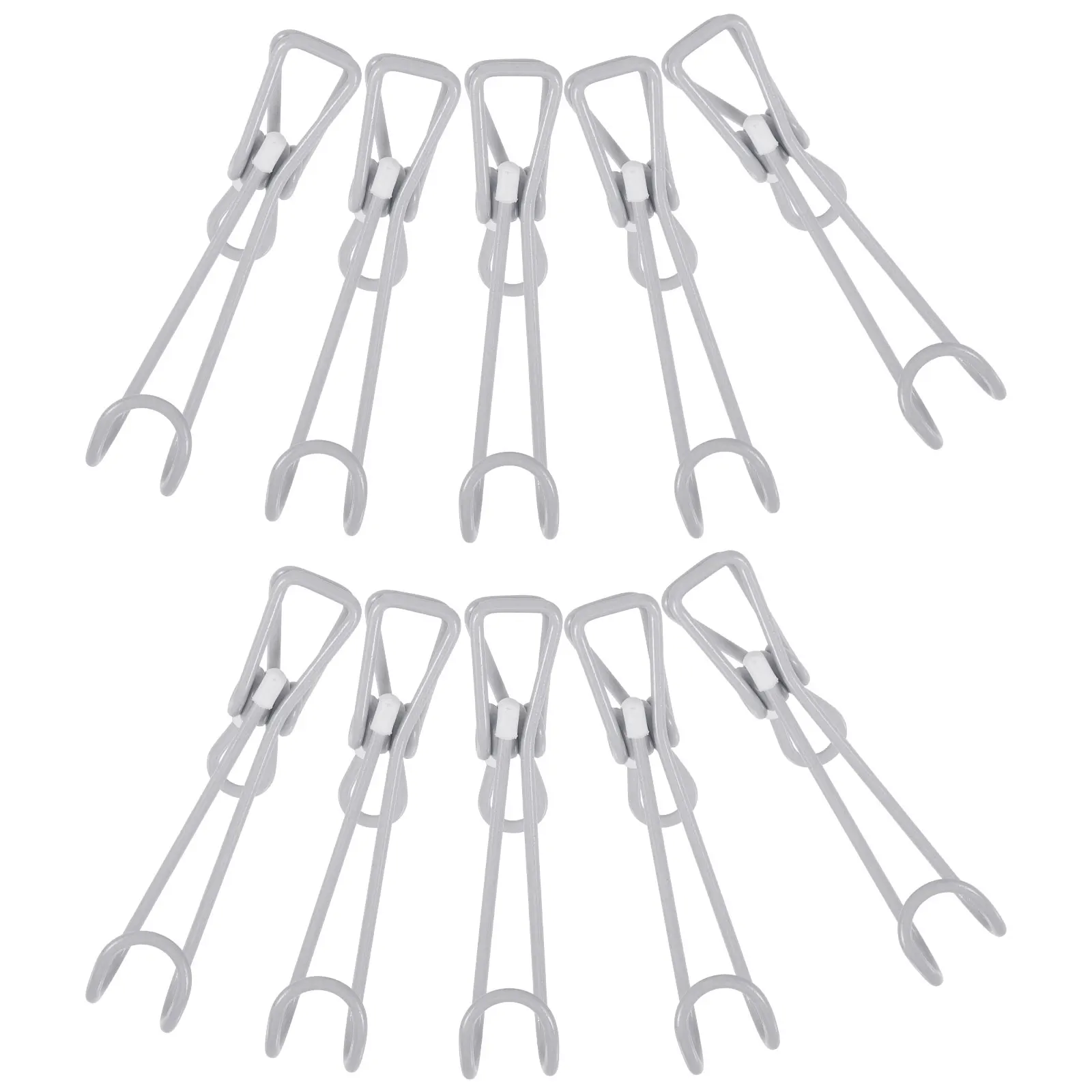 

10 pcs Stainless Steel Clip Hooks for Kitchen Bathroom Hanging Clothespins Laundry Gadgets Travel Outdoor Activities