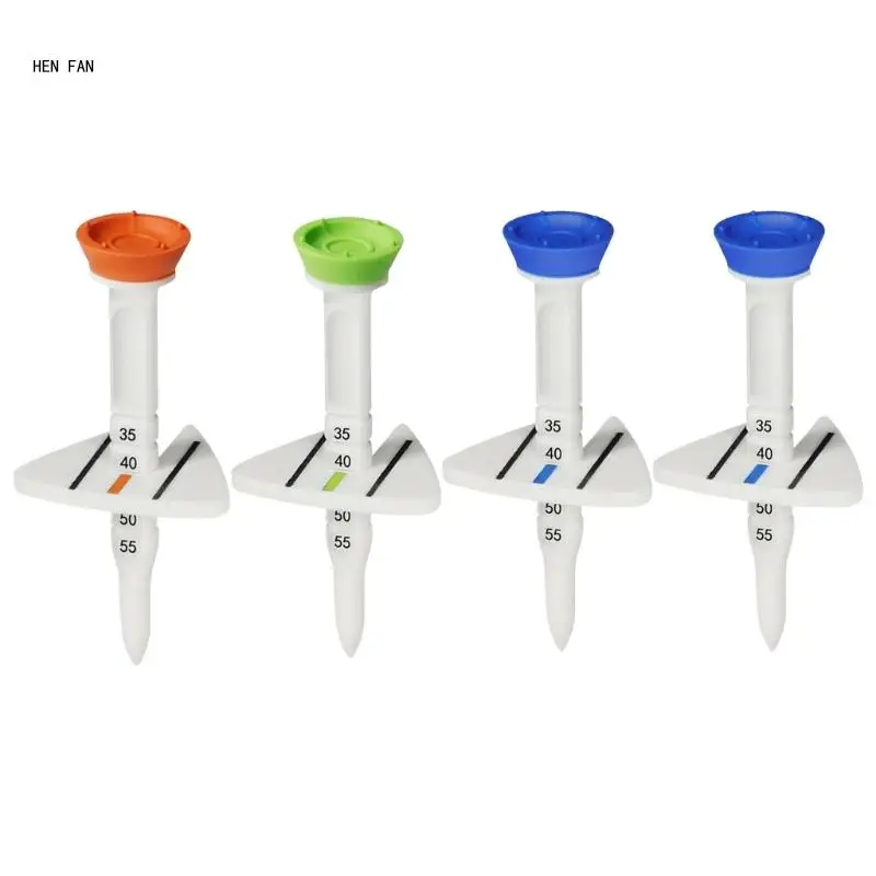 4Pcs/pack Golfs Support Tees Golfs Base Golfs Holder Tees Adjustable Height Golfs Tees Golfs Tees for Driver Training M89D