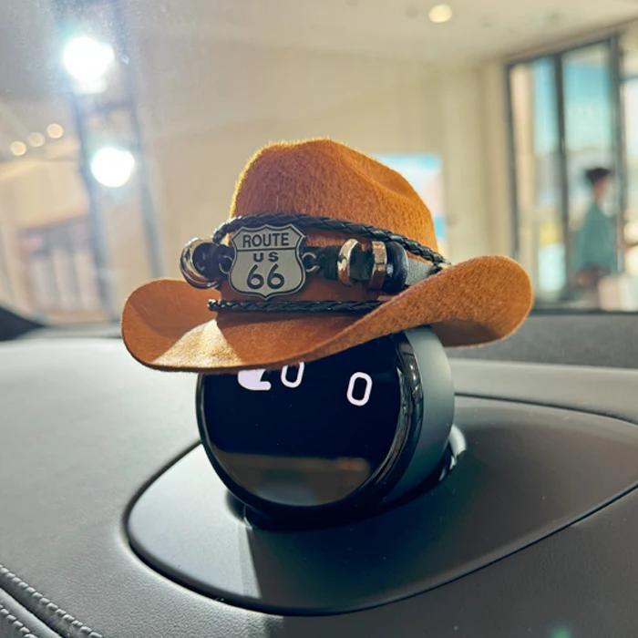 for NIO nomi   Hat robot es67et57  decorative car center console ornament western cowboy hat