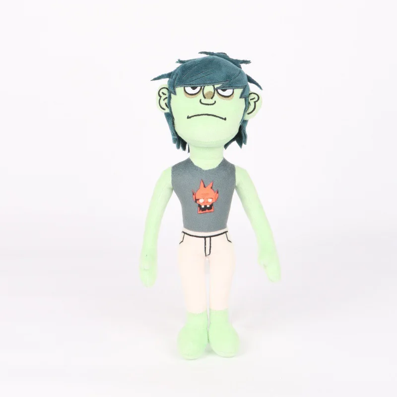 Heißer Gorillaz Noodle Plüsch Kawaii Virtual Band Street Fighter Stofftier Niedlicher Junge mit rotem Umhang für Fans, Enthusiasten und als Kindergeschenk – Detail 14