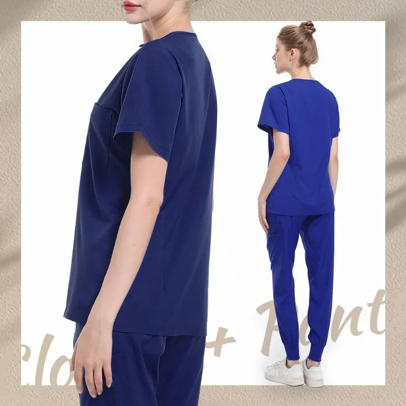 Uniforme quirúrgico de Hospital, conjunto de ropa médica para médico y enfermera, accesorios de enfermería, clínica Dental, salón de belleza, ropa de trabajo de laboratorio