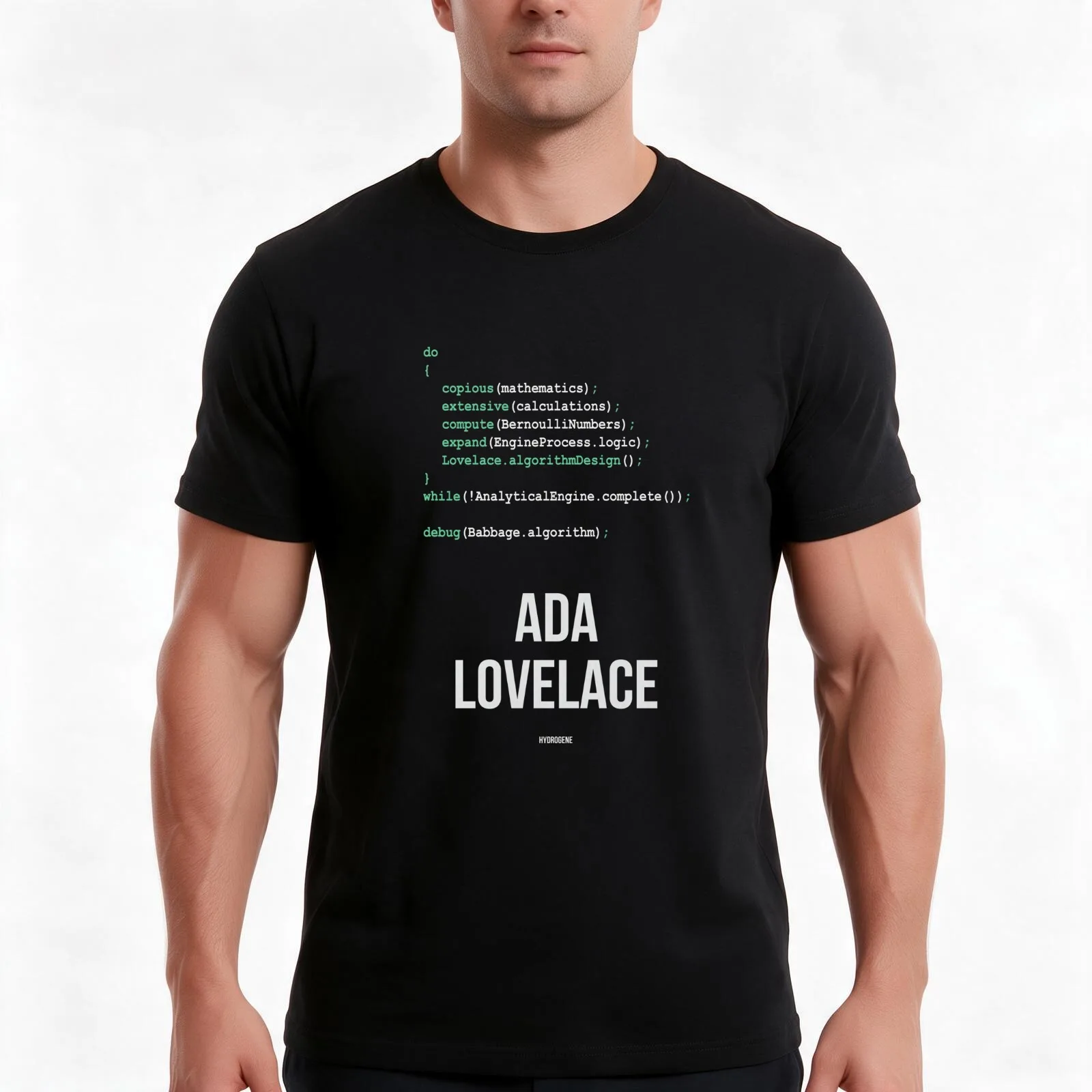 ADA LOVELACE - Women in Science T-Shirt, Summer Casual Cotton Tee, Oversized Streetwear Tops, Vintage Graphic Print, 100% Cotton