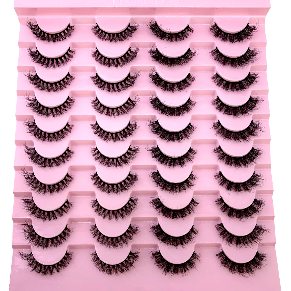 Neu: 20 Paar Natürliche Dicke Künstliche Wimpern, Lange 6D Nerz-Wimpern für Make-up und Wimpernverlängerung – Detail 8