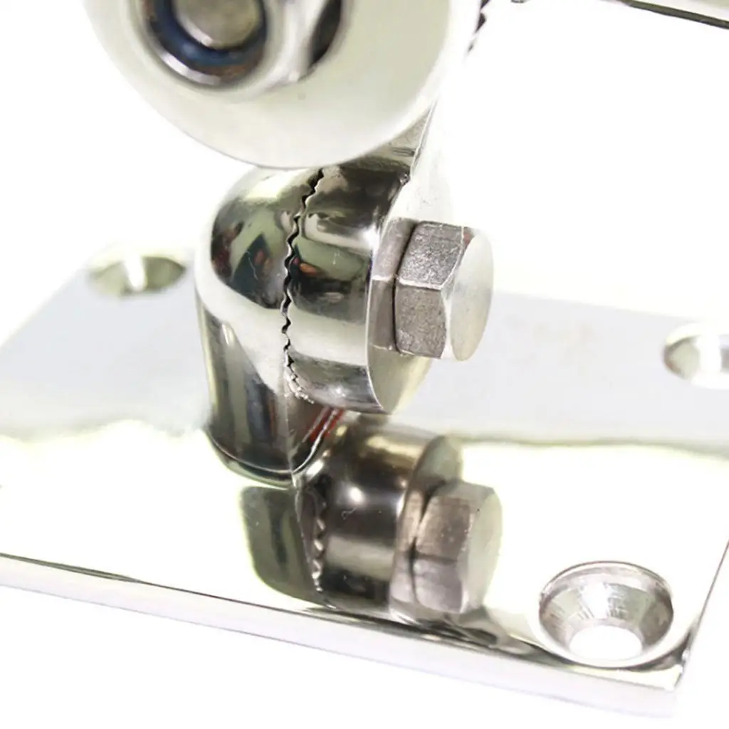 Ratchet Mount Marine Antenna Base Dual Swivel Adjustable for Marine Vhf Radio Waterproof for Boat