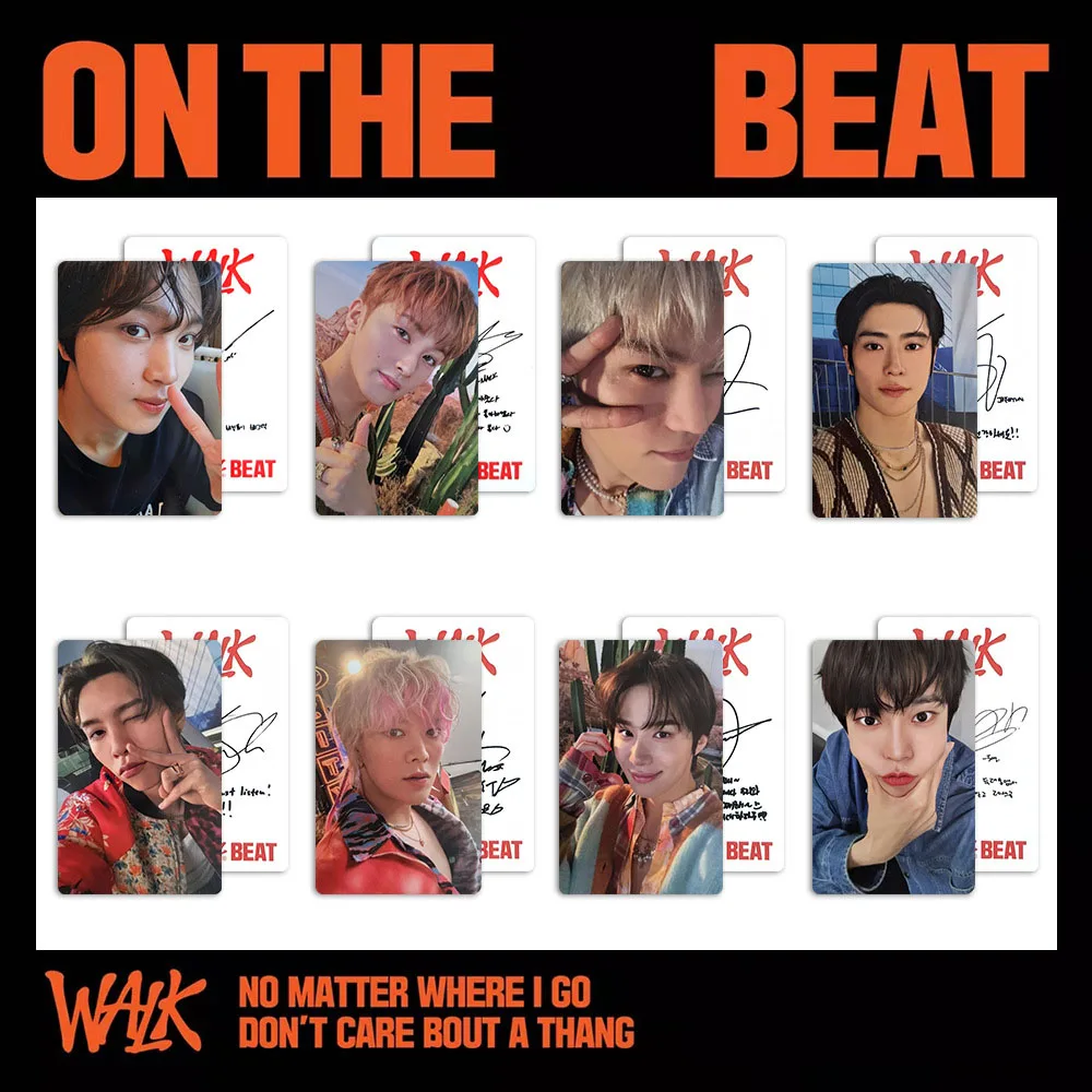 8 шт./компл. KPOP Idols Taeil JaeHyun альбом WALK ON THE BEAT фотокарточка высокого качества двухсторонняя печать LOMO карты YUTA WINWIN подарок