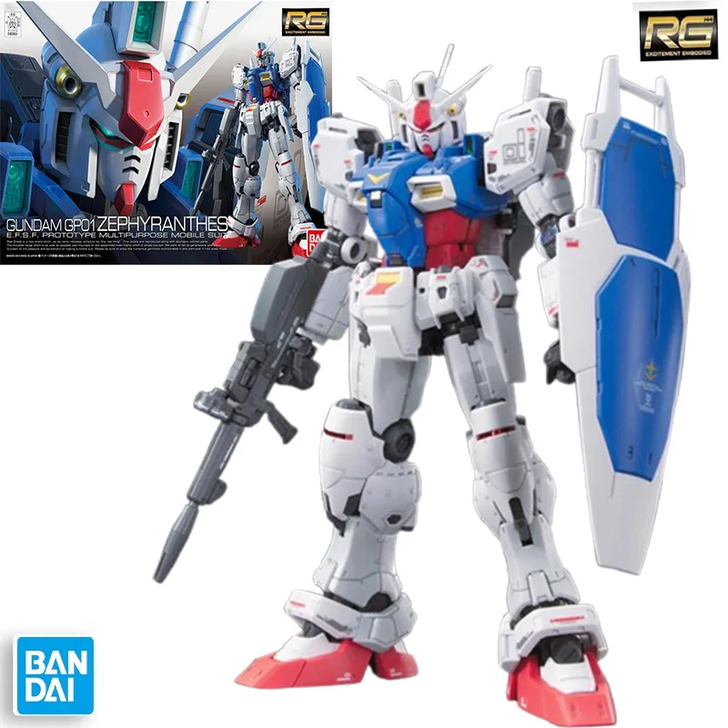 

Bandai Original RG 12 1/144 GUNDAM GPO1 ZEPHYRANTHES Anime Character Assembly Model Toy Collection Boy Gift