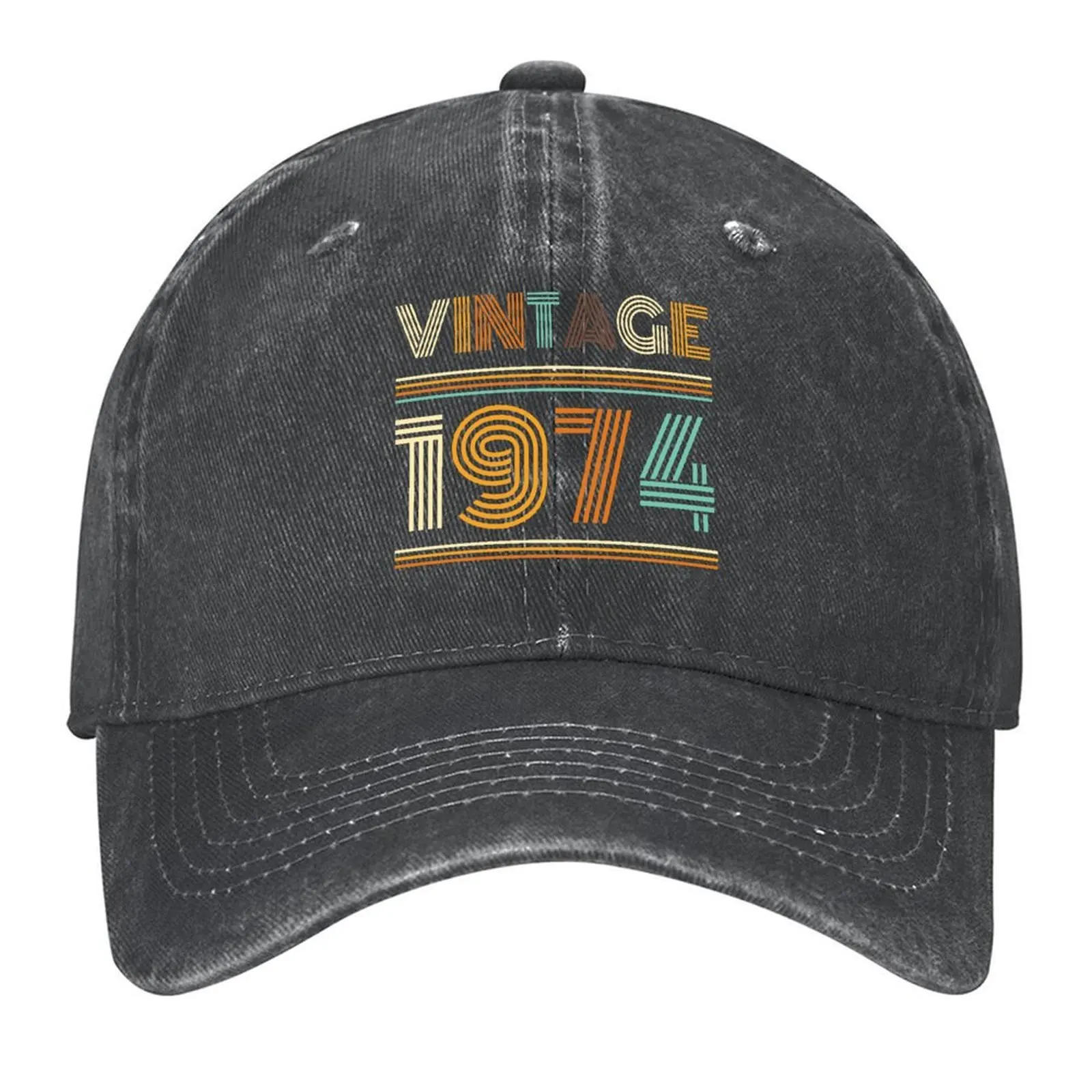 

Vintage 1974 Birthday 50th Birthday Baseball Cap Custom Cap designer cap Luxury man Mountaineering For Women 2025 Men's