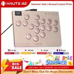 Haute42 Aluminum Alloy Hitbox Leverless Arcade Stick Fighting Game Hitbox Controller For PC/Ps4 /Ps5 Joystick Arcade Controller