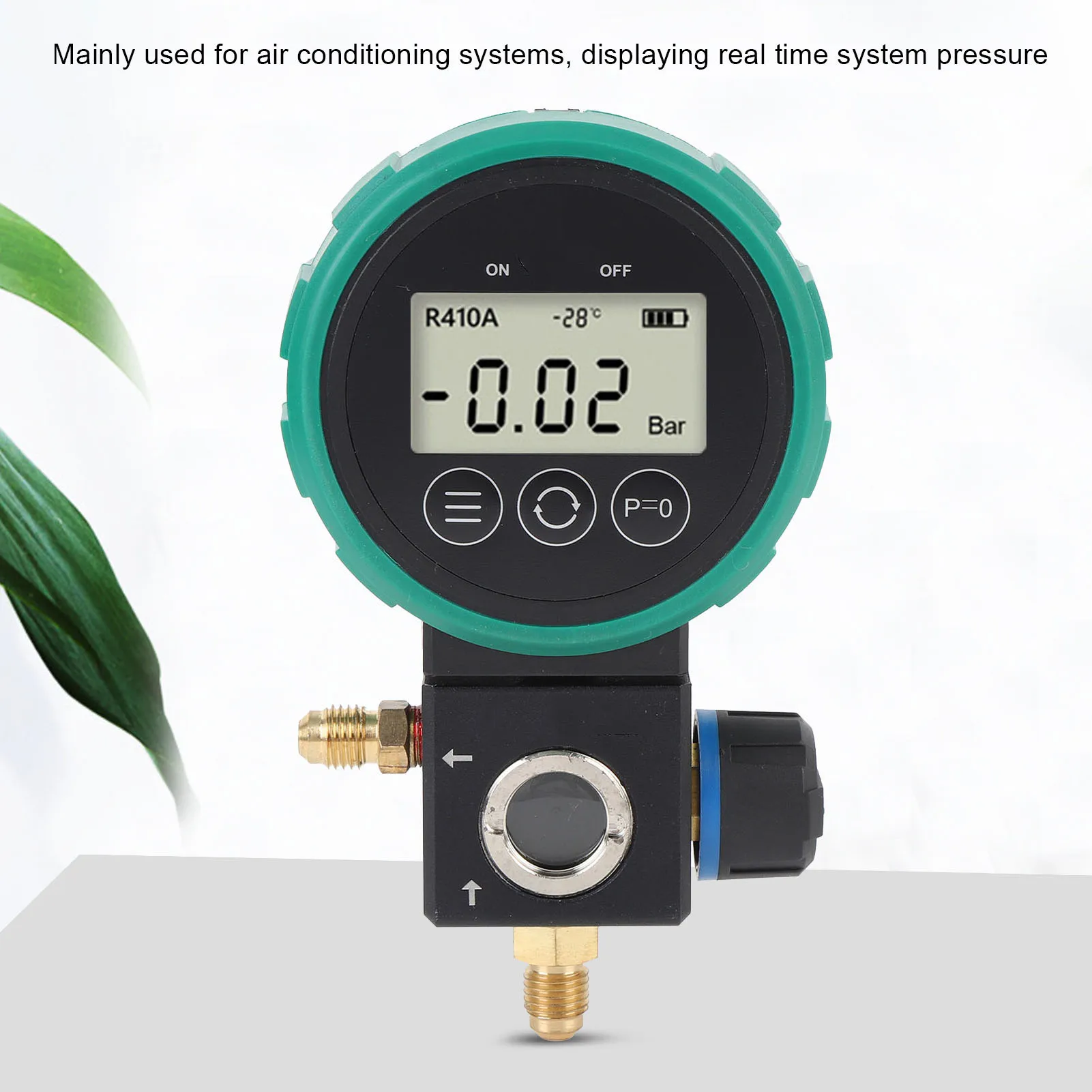 

Цифровой манометр HVAC с автоматическим отключением шарового клапана, высокоточный манометр низкого давления для кондиционирования воздуха