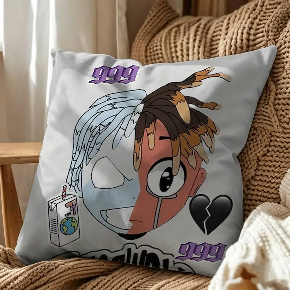 Rapper999 J-Juice W-WRLD Square Pillow Case Multi Sizes For Car Home Bedroom Decor Custom Valentine Gifts
