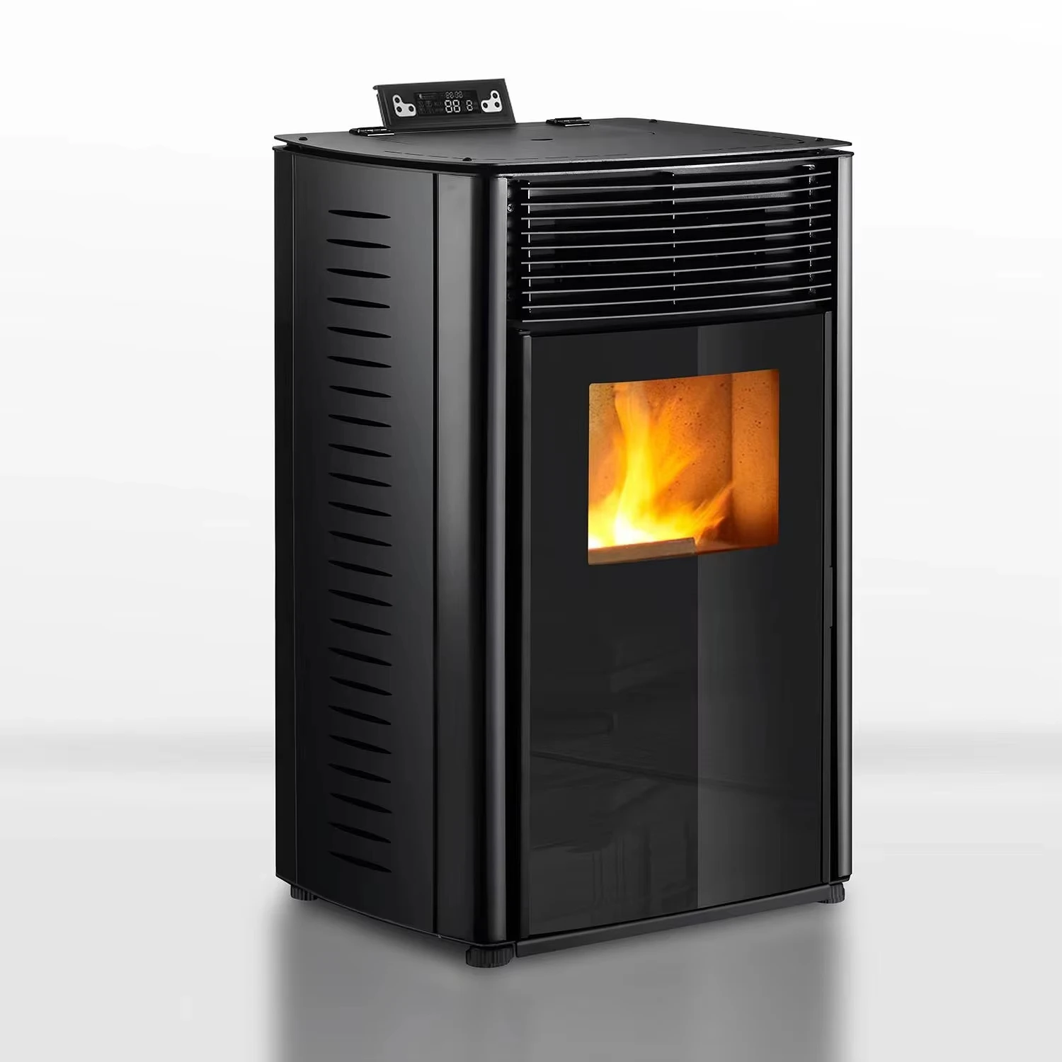 

【Hot】Energy-efficient Widely Freestanding Fireplaces Intelligent Control System Pellet Heater Stove 13.1 kw CE and Eco Desi