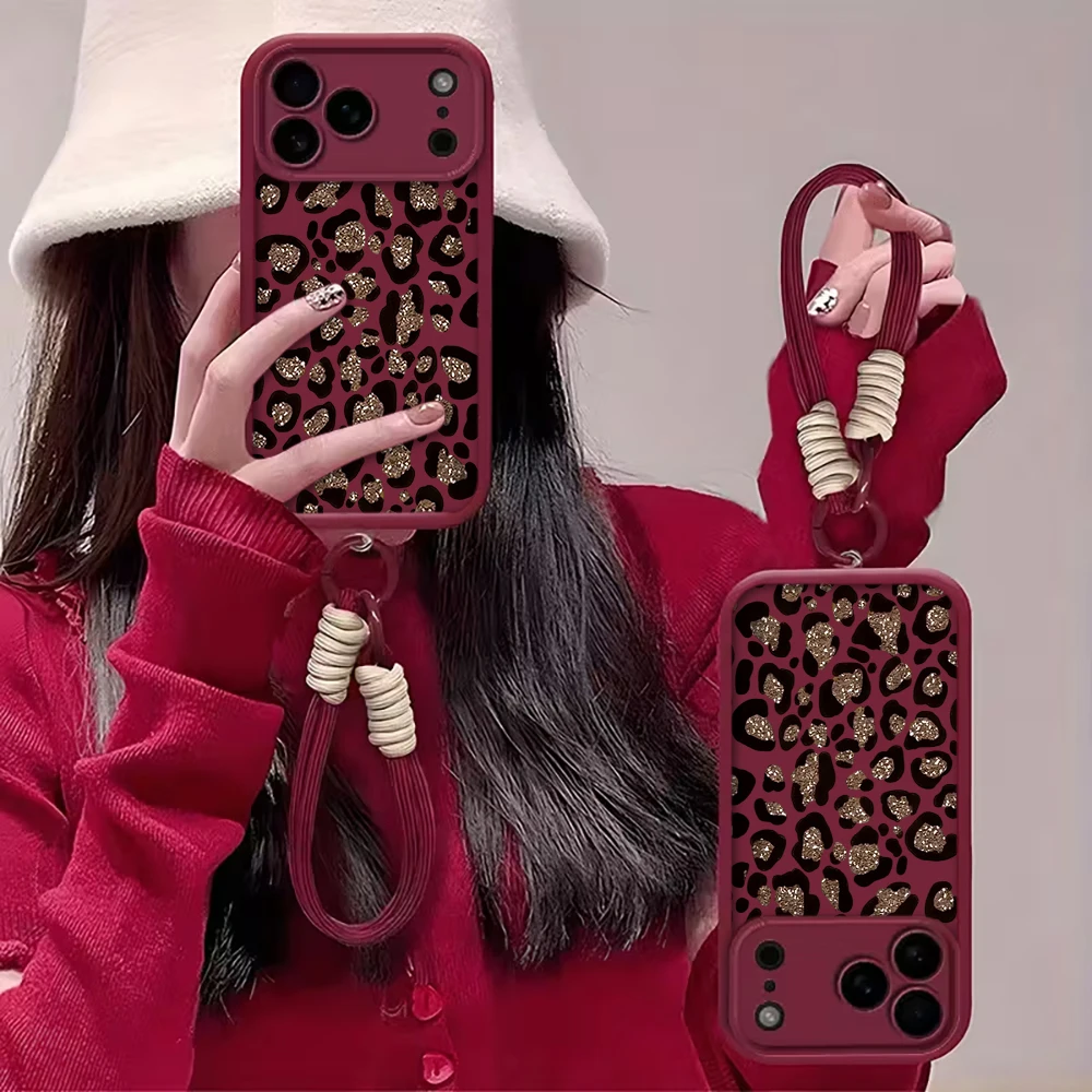 Leopard Print INS Hand Wrist S - Phone Cases With Straps 评论和价格