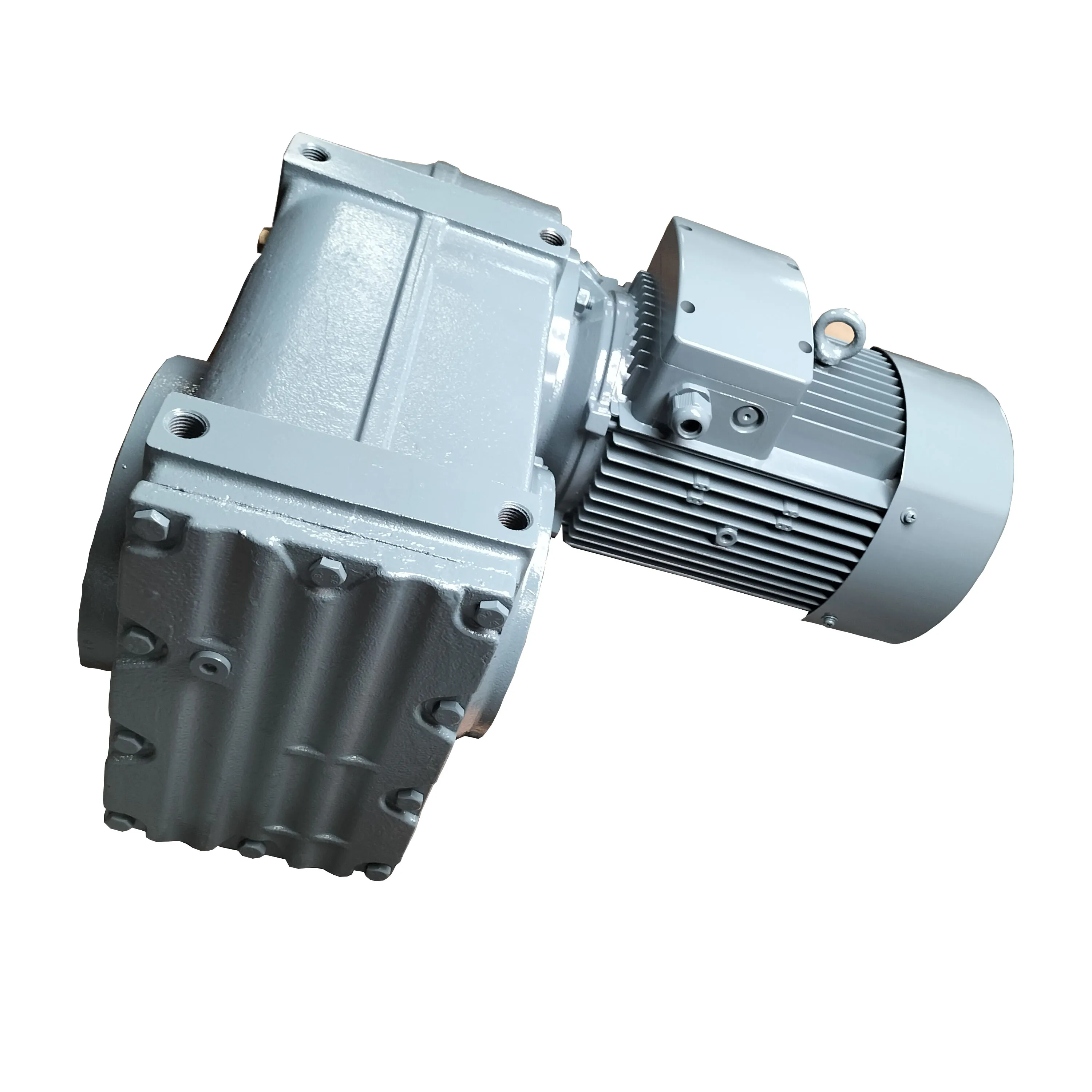 R Series Parallel Shaft Gear Motor Hollow Shaft High-speed Electric Drive 90-degree Helical Bevel Gearbox Cast Iron Aluminum