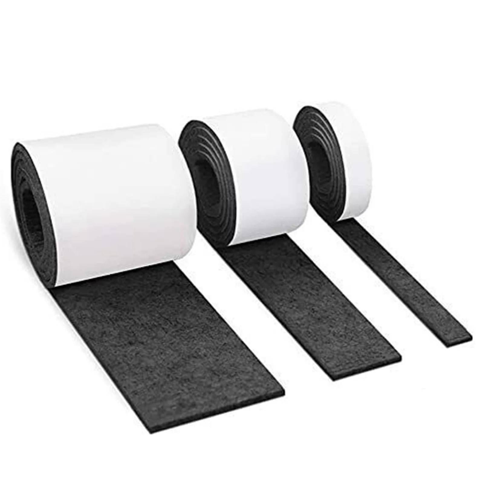 

3pcs Self Adhesive Felt Tape Non-slip Polyester Felt Strip Roll Furniture Felt Strips DIY Shape Sliding Pad Tape Floor Protector