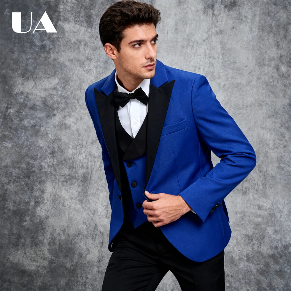 

Lapel Formal Suit Set for Men from XXS to 7XL, Customized Colors Business Evening Dinner Dresswear Tailored Size Perfect Fit