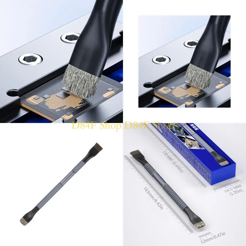 D84F Sturdy Bristle Steel Brush For Effective Chip Adhesive Cleaning In Electronics