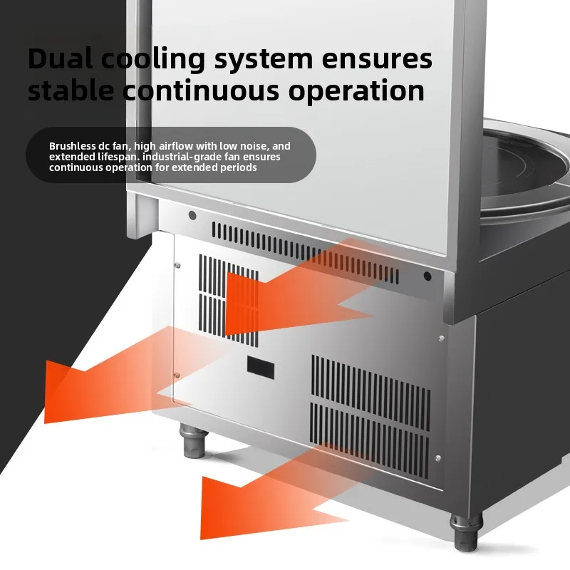 Commercial High-power Induction Cooker 8000w Braised Meat Soup Flat 15kw Foot Soup Stove 5