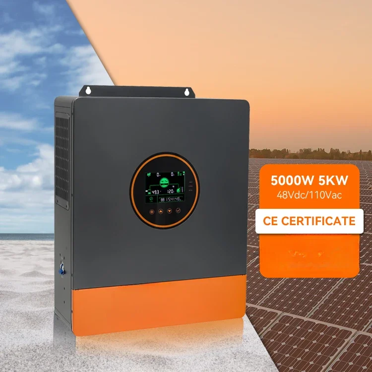 5KW 48Vdc hybrid solar inverter 120V AC output