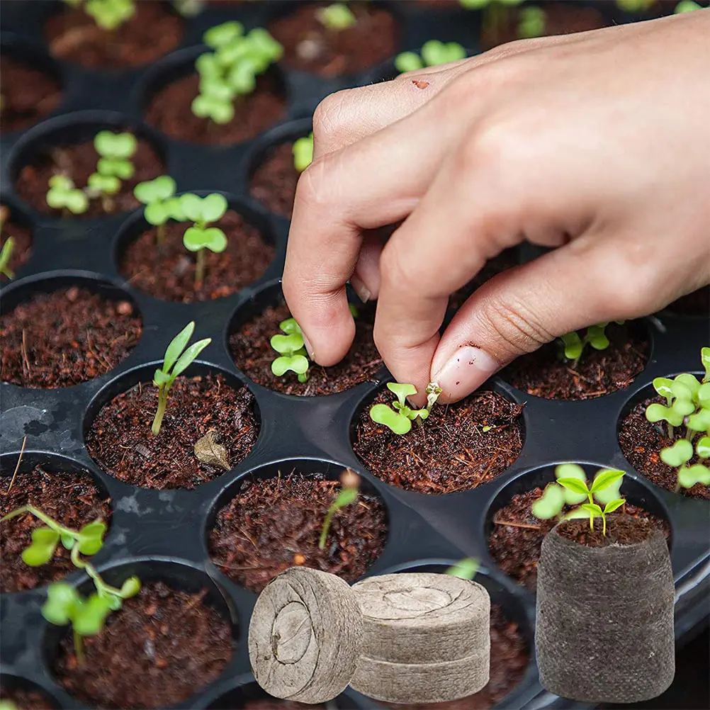 

1 set Peat Pellets Nutrient Soil Blocks Plant Starters Nursery Nutrient Soil Gardening Supplies Compressed Peat Blocks For