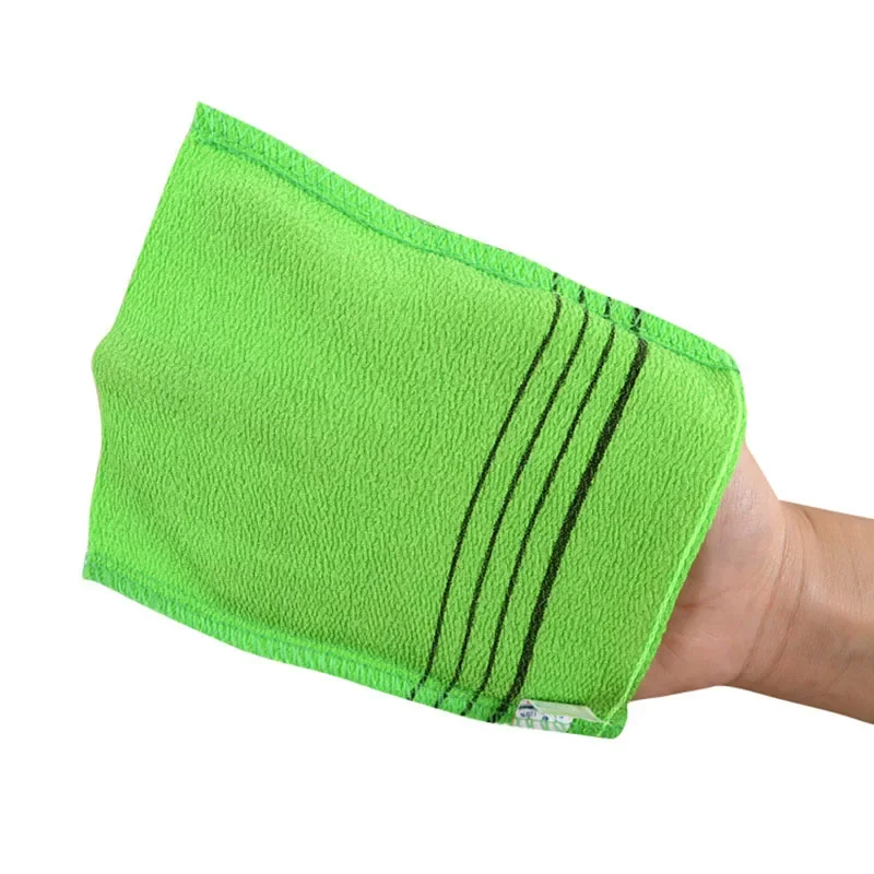 Korean Asian Exfoliating Bath Washcloth Body Scrub Shower Wash Cloths Dead Skin Clean Wash Towel Tool