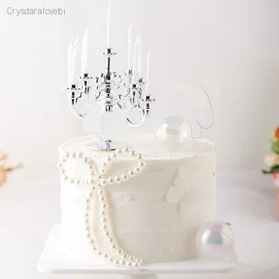 Plastic Pink Cake Model Simulation Sample Crown Shop Window Sample Two Specifications Birthday Cake Model Decoration