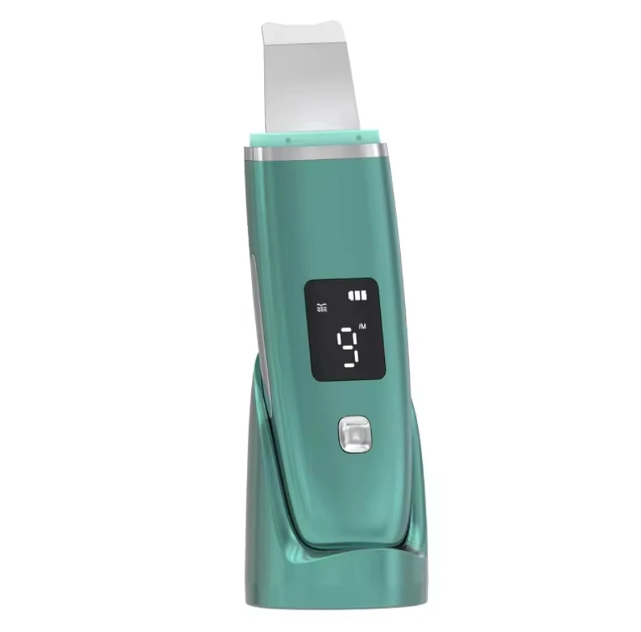 

STLF High Quality Portable Ultrasonic Scrubber Cleaner LCD Display Powerful Operation System Exfoliators Blackhead Pore Spatula