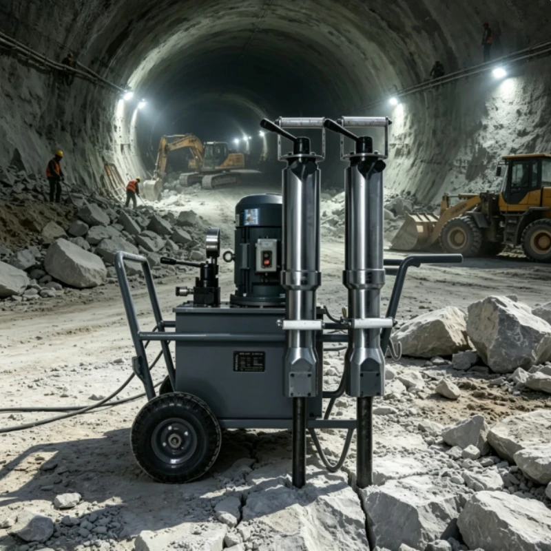 Road Construction Diesel Hydraulic Rock Splitter Full Hydraulic Stone Separator Tunnel Excavation Rock Separation Tool