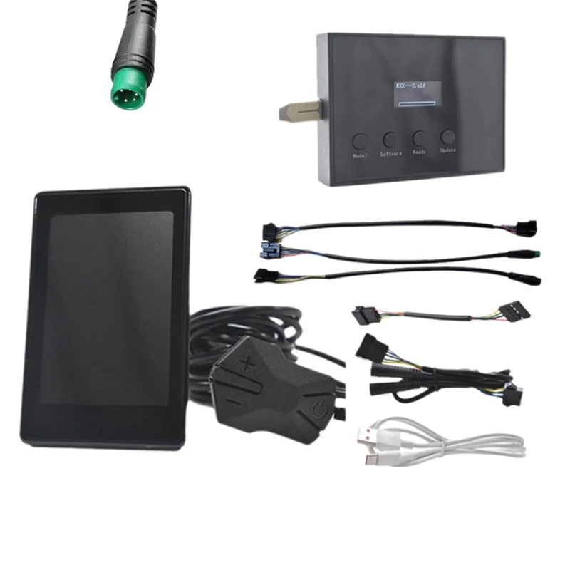 

ABSQ-For E-Scooter 24V/36V/48V/60V E-Bike LCD Meter Protocol Writer Identifier Programmer Kit Supports NO. 2/J/5S/KDS