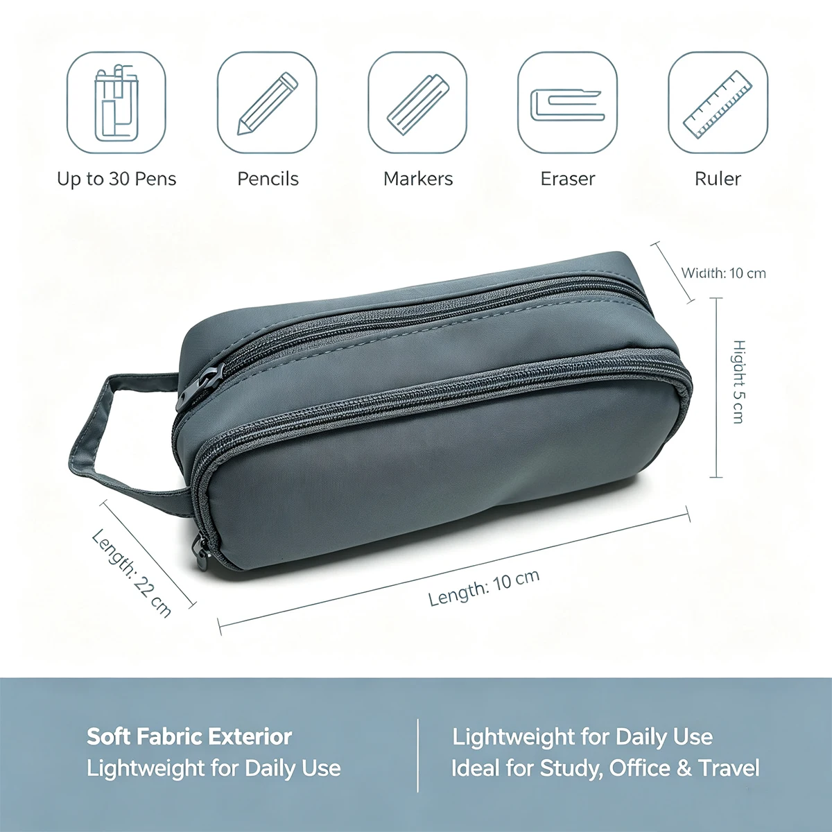 Büyük Kapasiteli Kalem Kutusu, - Aesthetic Large Pencil Case Pouch incelemesi ve fiyatı