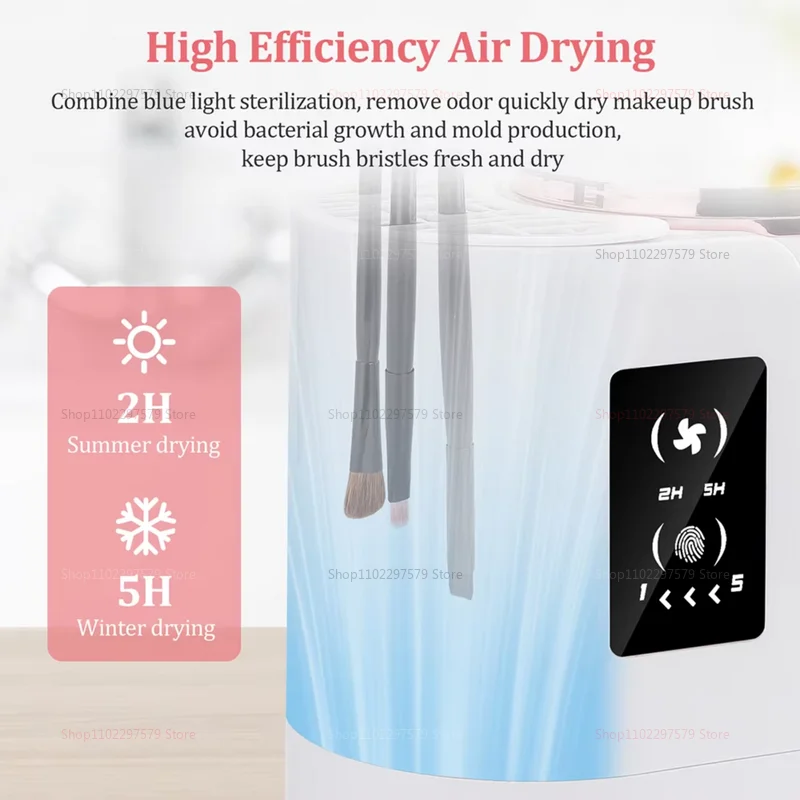New Makeup Brush Cleaner Washing Drying Machine Timer Compatibl with Beauty Tools Perfect for Daily Use and Valentine's Day Gift
