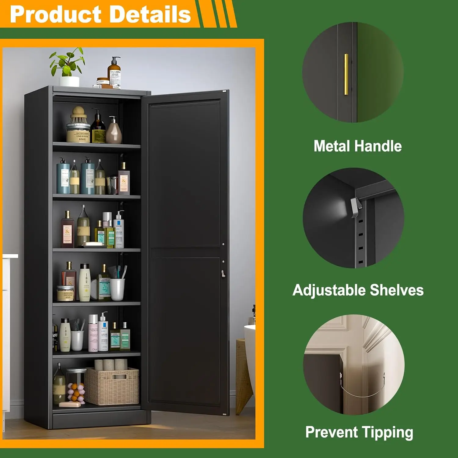 خزانة تخزين معدنية ضيقة بارتفا - مراجعة Locker Storage Metal وسعره