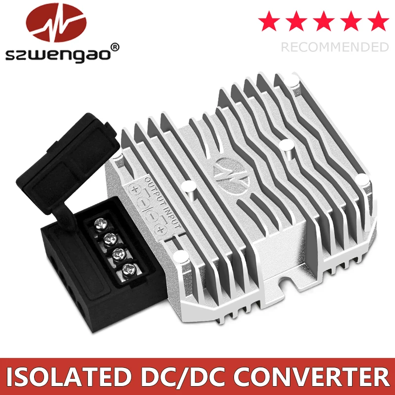 szwengao 36-75V 48V to 24V 5A Step Down Power Converter Regulator 18-36V to 24V 120W Isolated DC-DC Voltage Module Transformer