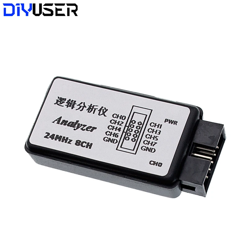 DIYUSER USB Logic Analyzer 24MHz 8 Channel 24M/seconds Logic Analyzer Debugger For ARM FPGA Logic Analyzer Logic 24M 8CH