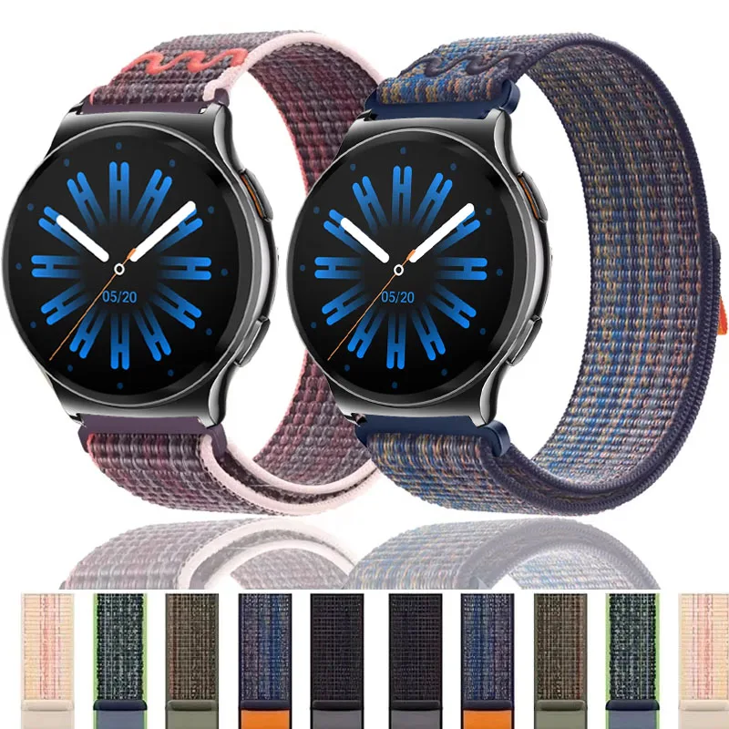 Pulseira de Nylon Bordada de 20mm 22mm para HAYLOU Solar Lite 2/RS4 RS4 Plus, Pulseira Esportiva para Relógio Haylou 3 4 4S 2 Pro RS5 S8 S6 R8