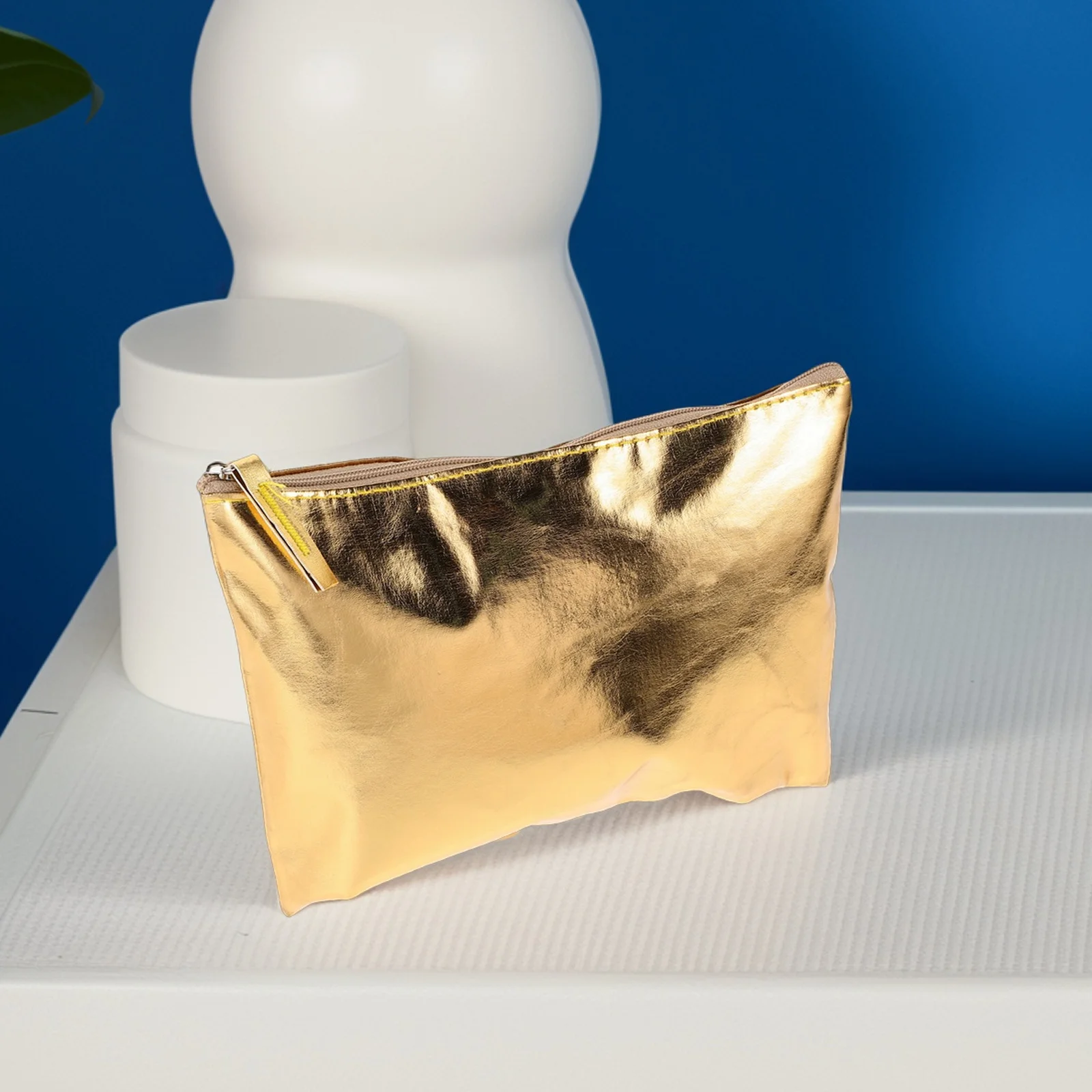 

PU Coin Purse Portable Zippered Wallet Compact Travel Change Holder Small Money Pouch Fashion Ladies Bag