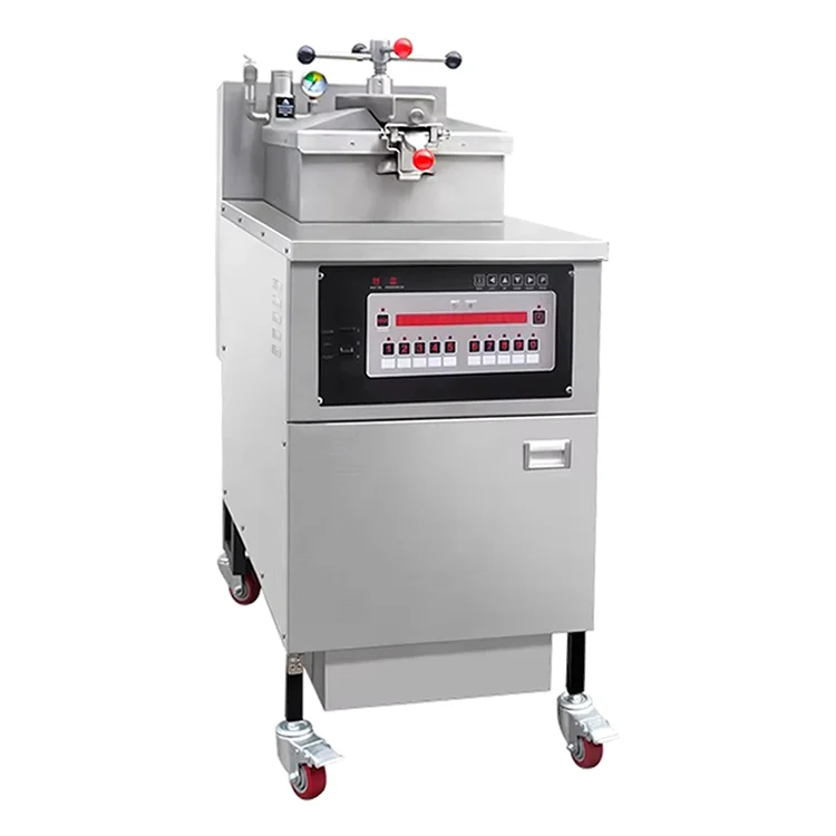 Commercial Electric Pressure Fryer for Pollo Broaster | Henny Penny PFG 500 Compatible Stainless Steel 13.5kW 4-Wheel Fryer