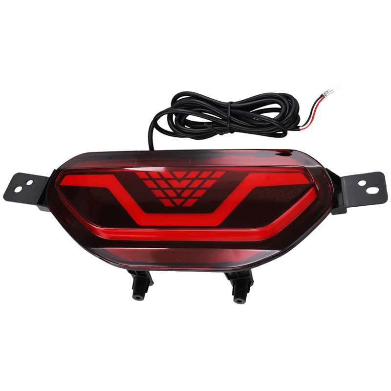 Car Rear Bumper Reflector Brake Light For Chevrolet Tracker Trax 2019-2024 LED Warning Fog Lamp Driving Light