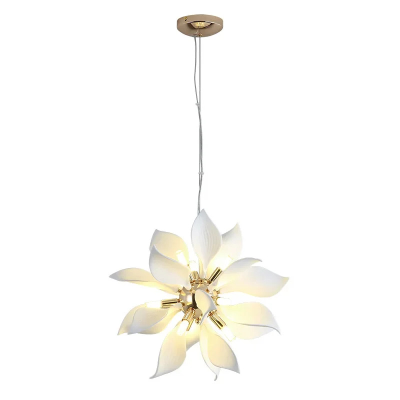 

Nordic art petal chandelier modern simple hotel light luxury chandelier
