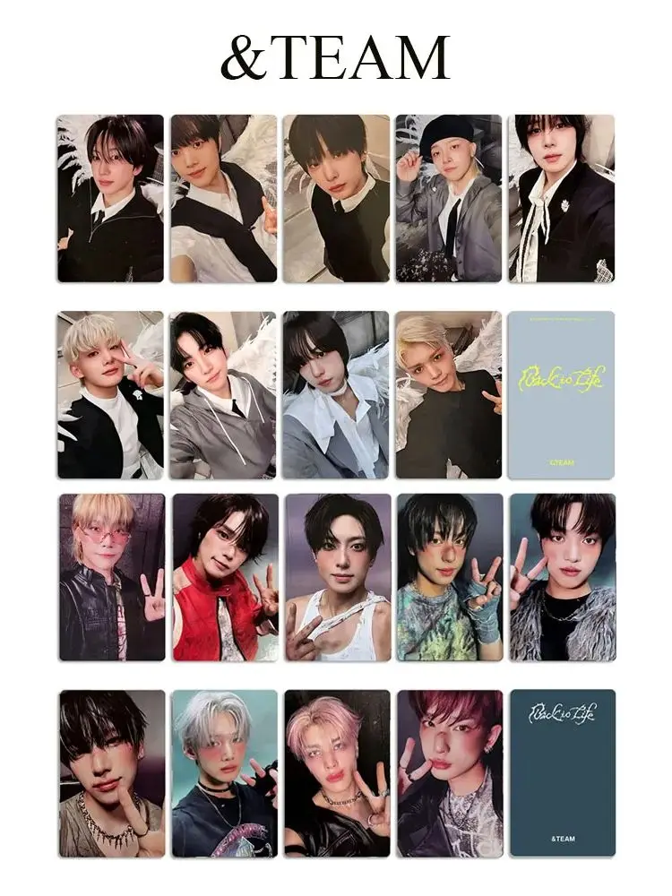 9/18 pièces/ensemble et TEAM US Ver Selfie Lomo cartes liste JO YUMA FUMA MAKI retour à la vie Mini Album brillant cartes photo Fans Collection cadeau