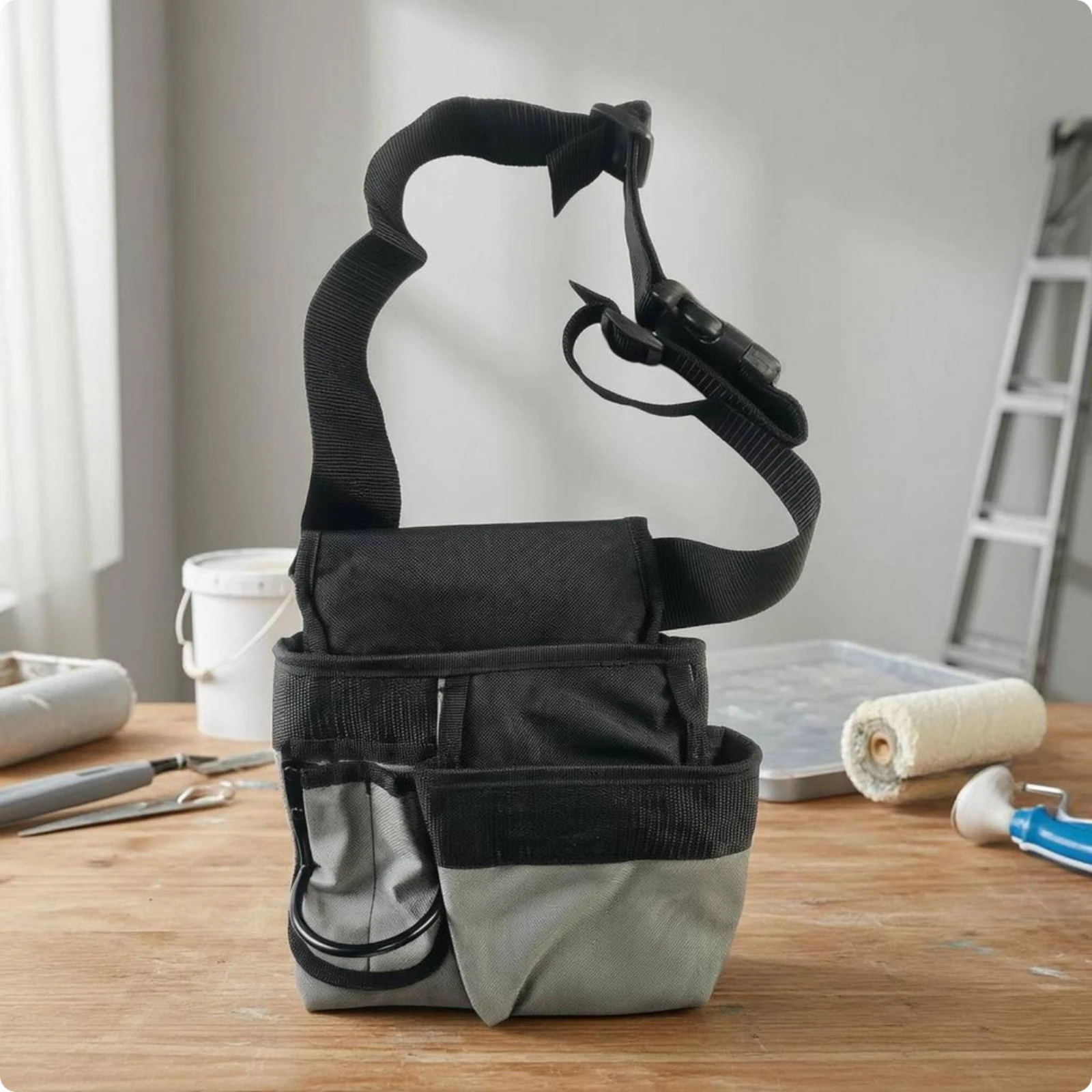 Canvas Tool Bag Multiple Pockets accessibleTop Tool Bag Soft-Sided Long-Lasting Material