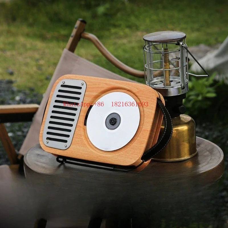 Wall Mounted Cd Player Outdoor Camping Retro All-in-one CD Bluetooth Audio Album Player Speaker