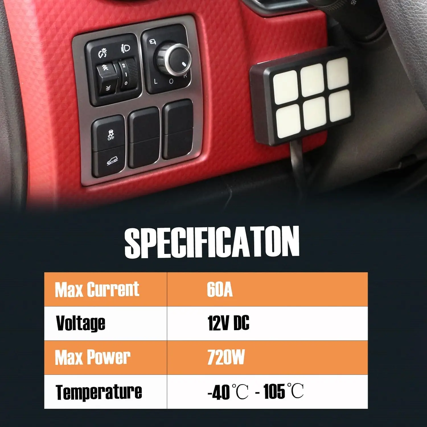 6 عصابة لوحة التبديل على الخروج التبديل جراب نظام التتابع التحكم في الدائرة مع الصمامات الأسلاك تسخير العالمي للسيارات TrucksATV UTV SUV #3