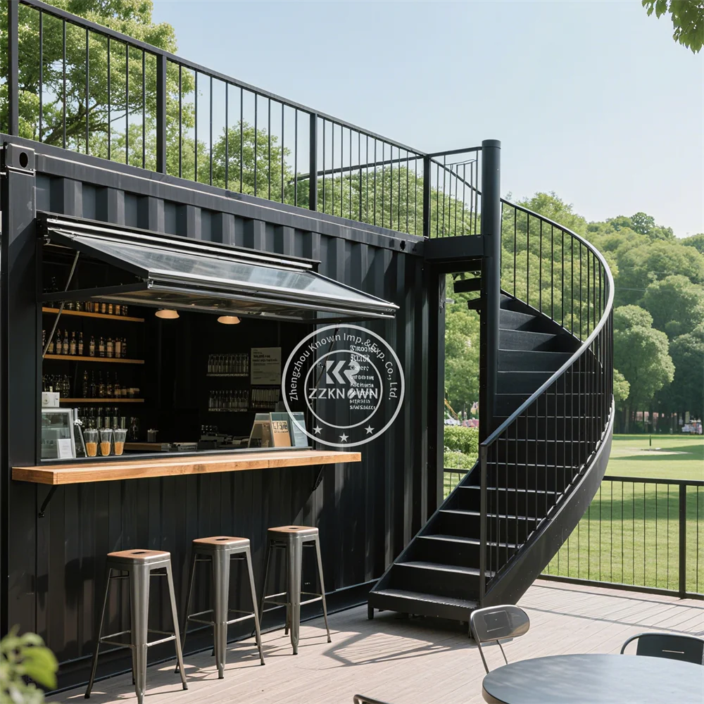 

Detachable 20FT Prefabricated Container bar Beer Kitchen Modular Container House Restaurant Mobile Coffee Shop Cafe Kiosk