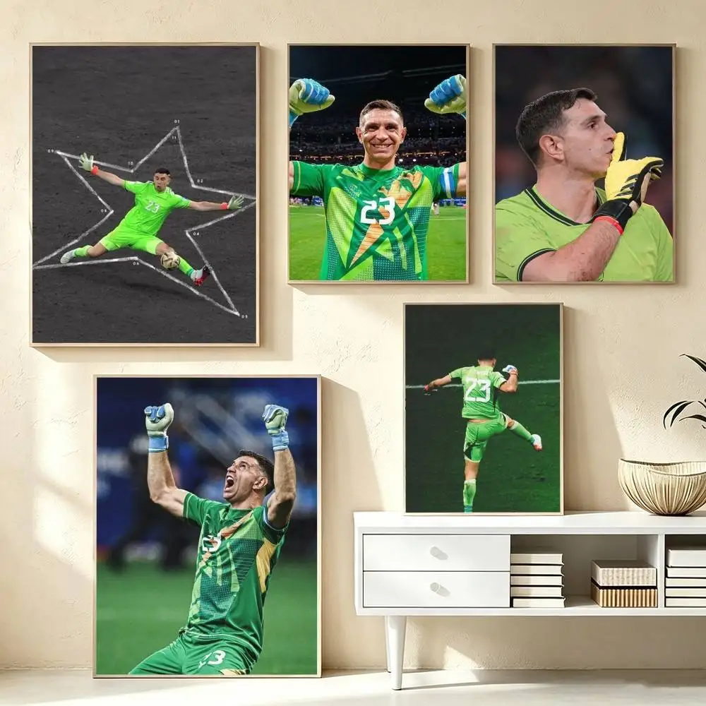 Emiliano Martinez  Poster Waterproof Wall Art Sticker For Bar Living Room Vintage Decor High Quality Print Gift