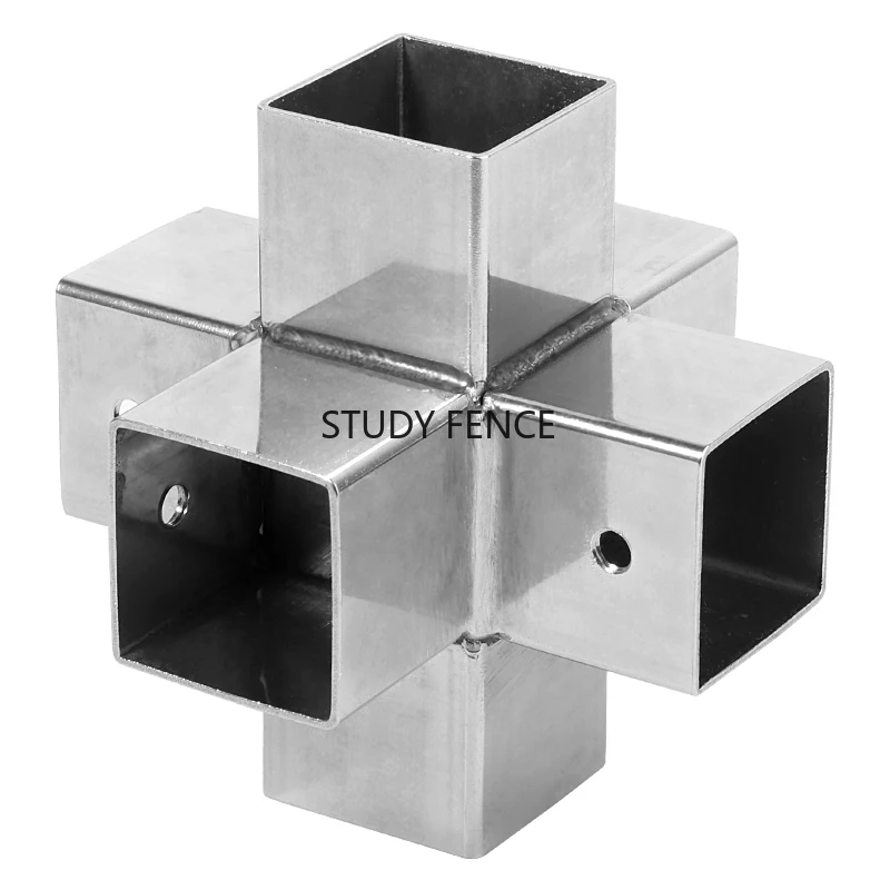 2pcs Metal Square Tube Connector Square Tube Fasteners Water Pipe Joint Fangjia Hardware Accessories Guardrail Connection Tool