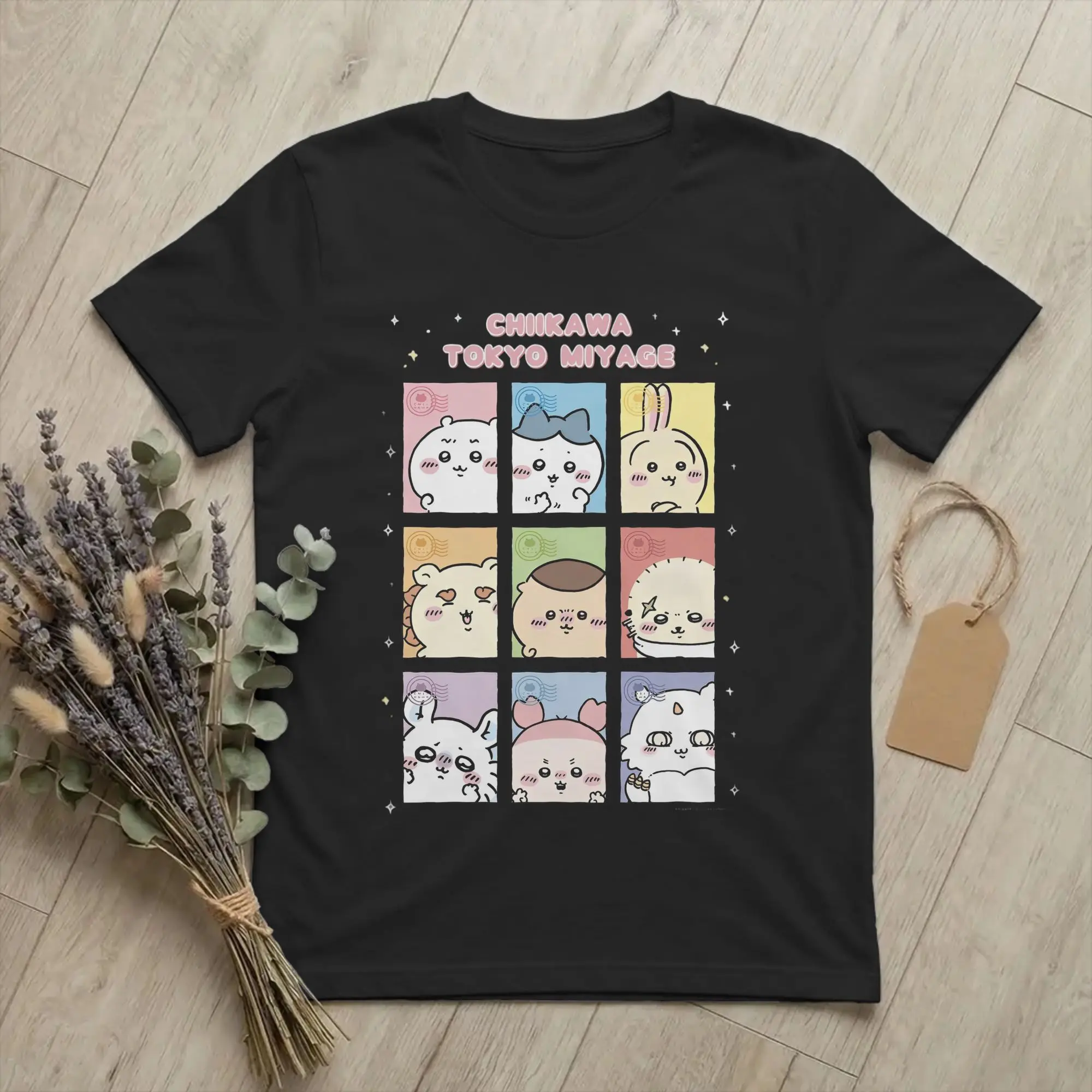 Funny Lovely Chiikawas And Friends T Shirt For Men Women Cotton Short Sleeve  Round Neck Summer Top Tee