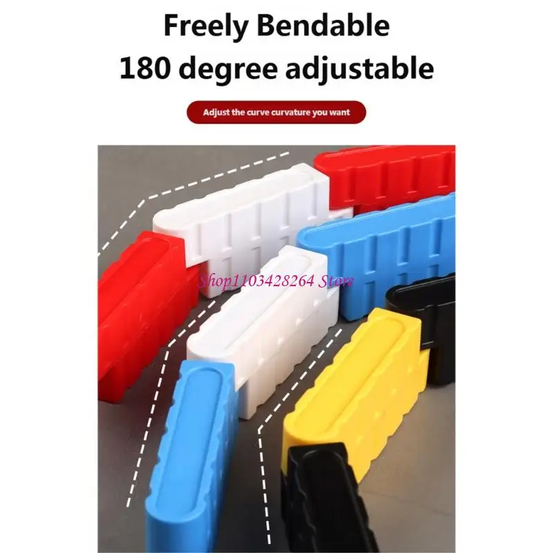 

100PCS Small Scale Road Race Circuit Piece Sturdy Plastic Race Track Barrier Guard For Exciting Craft Competition
