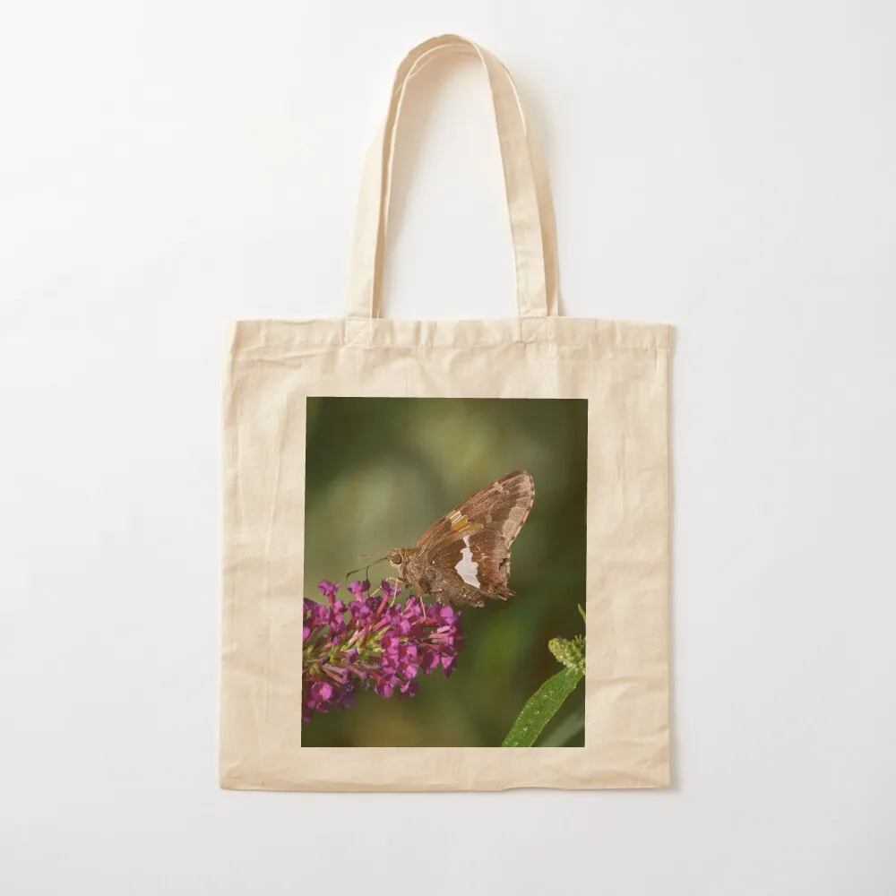 حقيبة حمل ربان مرقطة فضية، حقيبة رائعة من القماش للنساء، حقيبة قماش مخصصة للجامعة